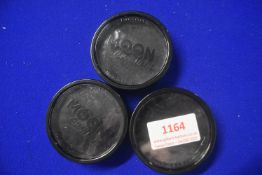 Set of 3 Moon Creations Black Face Paints