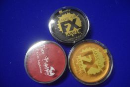 Set of 3 Face Paints - Gold, Black, and Red