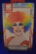 Smiffys Rainbow Crazy Clown Wig