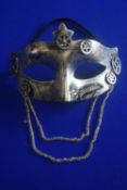 Lady’s Metal Effect Masquerade Mask with Chains