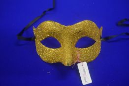 Yellow Gold Glitter Mask