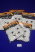 5x Packs of Spiderwebs with Spiders