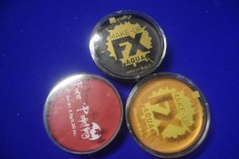 Set of 3 Face Paints - Gold, Black, and Red