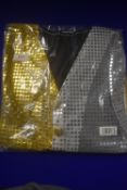 Silver & Gold Clown Waistcoat Size: One Size