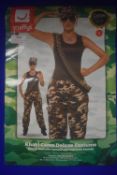 Smiffys Khaki Camo Deluxe Costume Size: S/8-10