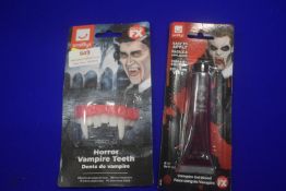 Horror Vampire Teeth and Vampire Gel Blood