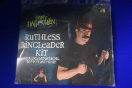 Ruthless Ringleader Kit Including Moustache, Top Hat, and Whip