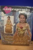 Golden Princess Dress Size: 4-6 years