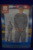 Men’s Convict Costume Size: M/38-40”