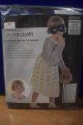 Gangster Granny Costume Size: 9-10 years