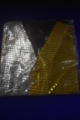Silver & Gold Clown Waistcoat Size: One Size