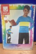 Smiffys Jumper Pull Yellow Strip Jumper Size: 12+ years