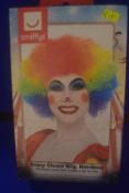 Smiffys Rainbow Crazy Clown Wig