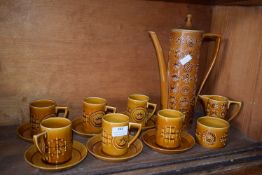Portmeirion Retro Coffee Set (has small repair)
