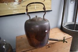 Large Victorian Copper Kettle