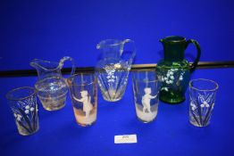 Victorian Glasses and Glass Jugs