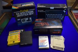 Sinclair ZX Spectrum Personal Computer, Sinclair ZX Printer, and a Protech ZX Joystick