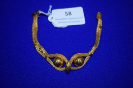 18ct Gold Bracelet with 14ct Gold Fittings ~20g total