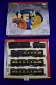 Hornby OO Gauge Scale Model Train Set 213 Squadron Loco with Pullman Coaches