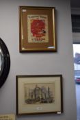 Framed Print Commemorating Queen Victoria’s Visit to Hull and Grimsby, plus a Advertising Jigsaw