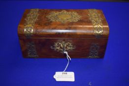 Brass Bound Burr Walnut Tea Chest