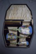 1930’s Hand Painted Enamel Dressing Set