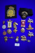 Military Metal & Cloth Cap Badges etc.