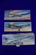 3x Air Fix 1:44 Scale Aircraft Kits Including Concord and 2x Boeing 707s
