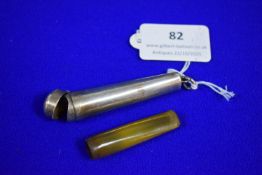 Hallmarked Silver Cigarette Holder Case with Holder - Birmingham 1916, ~11g