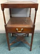 Georgian Mahogany Bedside Table