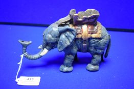 Reproduction Cast Iron Automaton Moneybox - Elephant
