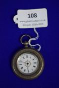 Continental Fine Silver Lady’s Pocket Watch with Victorian Lozenge Mark