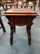 Empire Style Mahogany Side Table