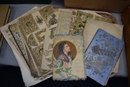 Ephemera Including Victorian Decoupage and Scraps