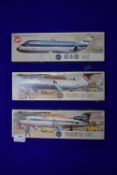 4x Air Fix 1:44 Scale Model Airliner Kits