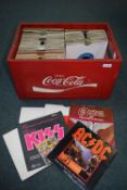 Vintage Coca-Cola Crate Containing 7” 45rpm Singles