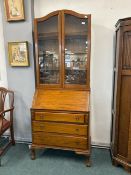 Slant Front Secretaire Bureau Bookcase