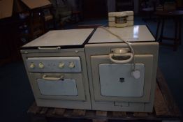 *Moffatt 1950's Cream Enamel Double Gas Oven