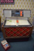 Rowe AMI Stereo 200 Solid State Jukebox in Working Condition with Collection of Records