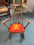 Ercol Goldsmith Rocking Chair with Tie on Cushion