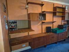 Mid-Century Modern Danish Teak Modular Wall Unit (units and brackets only)