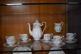 Royal Albert Silver Maple Pattern Tea Set (missing one cup)