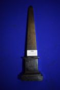 Black Marble Miniature Cleopatra’s Needle Obelisk