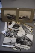 Vintage Hull and Immingham Dockside Photographs, Scarborough Railwayline Photos, and Assorted