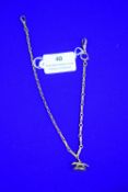 9ct Gold Chain 32cm with Lurcher Fob ~14.8g total