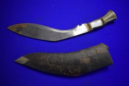 Vintage Kukri with Leather Scabbard