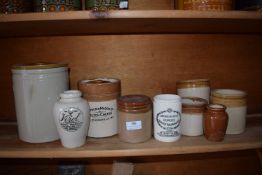 Victorian Stoneware Storage Jars, etc.