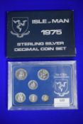 1975 Isle of Man Sterling Silver Decimal Coin Set