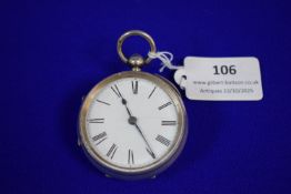 Hallmarked Silver Pocket Watch - Chester 1890