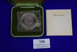 1oz Sterling Silver Crown Elizabeth & Philip 1972